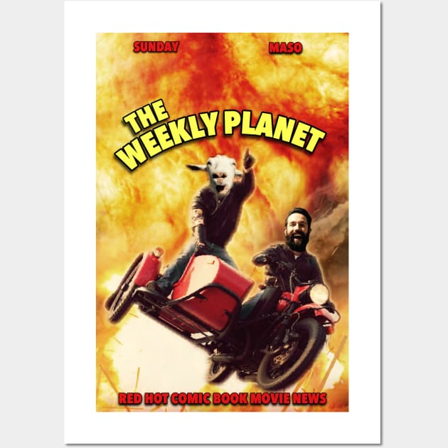 The Weekly Planet Motorcycle Escape Wall Art by Joecovas